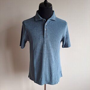 NEW Stenstroms Blue 100% Cotton Soft Polo Shirt Size M